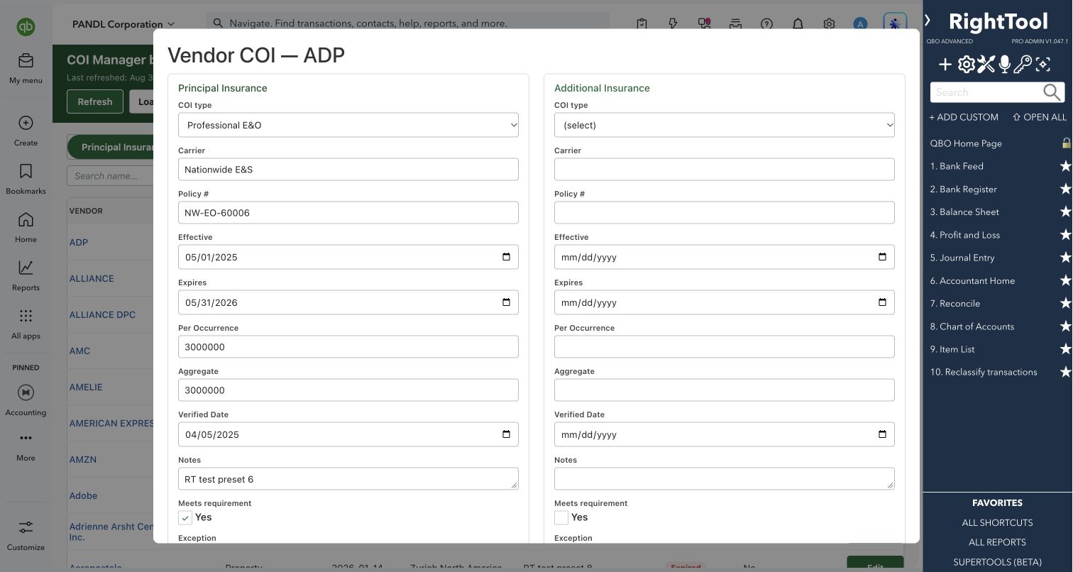 Certificate policy details and attachments
